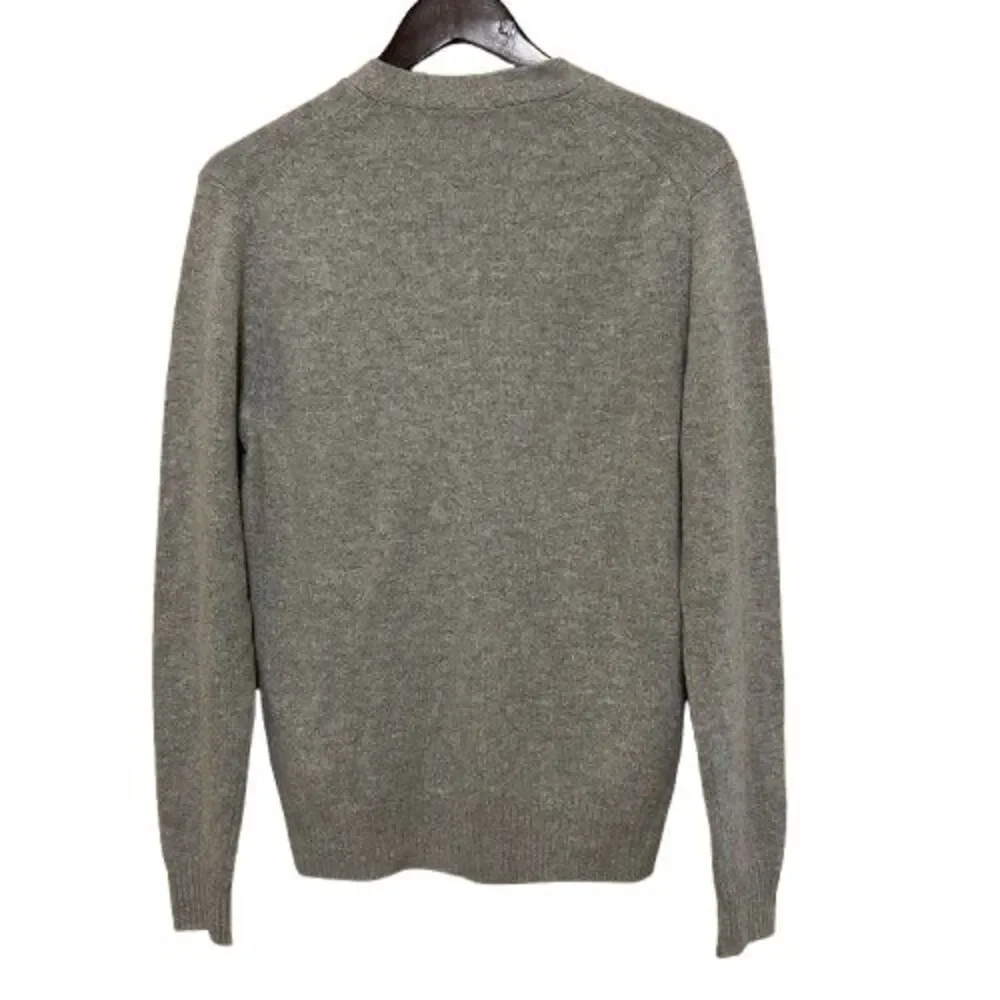 Uniqlo Cardigan Sweater Mens Size Small Gray Wool Blend Button Pockets